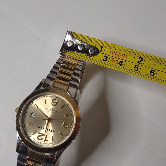 7.5 Inch Milan Two Tone Stretch Watch - Picture 13 of 13